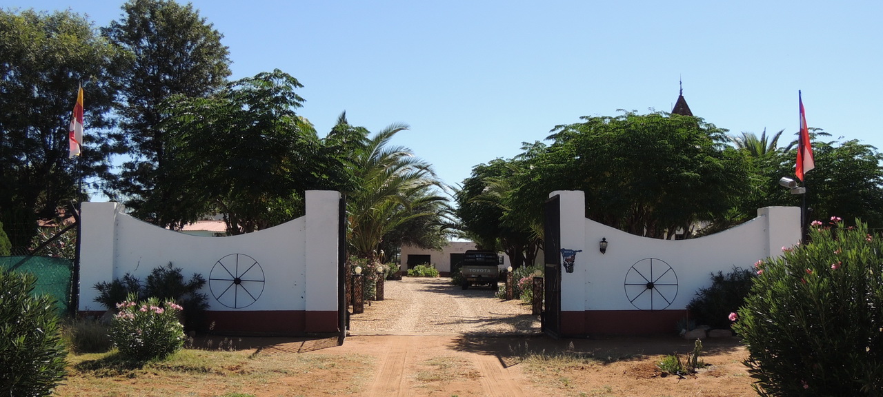 Entrance gates of the farm