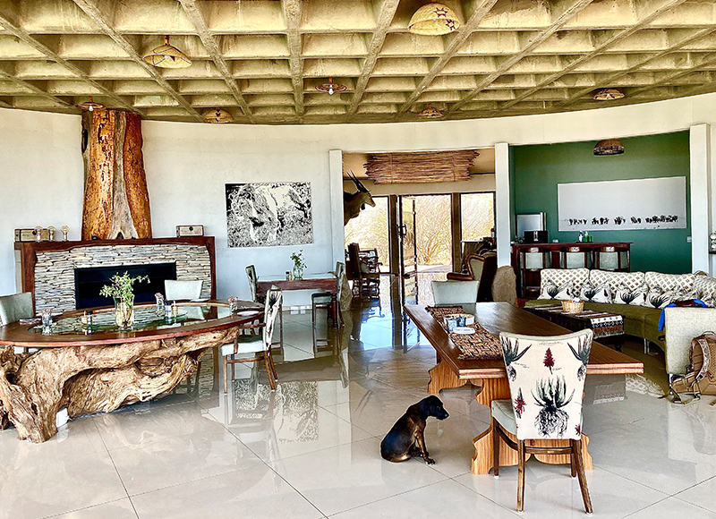 living room with fireplace